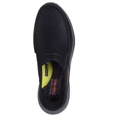 Skechers  Men’s Leather- Slip ins Hands Free- Air-Cooled Memory Foam